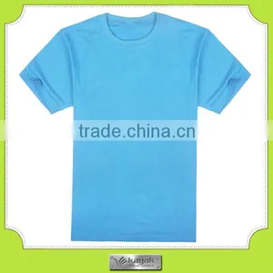 Adults Age Group and 100% Cotton Material Cheap Blue t Shirts in Bulk thumbnail-1