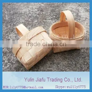 2014 Very Cheaper Wooden Mini Baskets Wholesale thumbnail-1