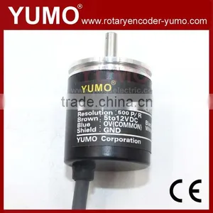 ok YUMO E6A2-CW3C 500ppr Shaft 4mm OD 25mm Mini Rotary Encoder Price Incremental Rotary Encoder thumbnail-1