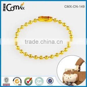 Decorative Iron Yellow Gold Metal Ball Bead Chain For Handbag thumbnail-3