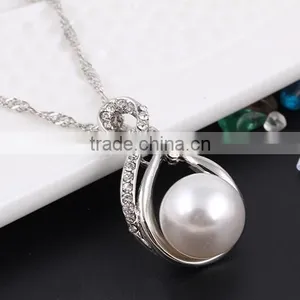 Small Order China Wholesale Necklace With Pearl Earring Gold 3pcs Jewelry Set Korean thumbnail-5