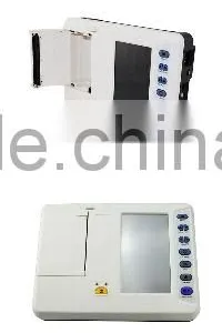 CE Approved Portable 7 Inch Color TFT Display Chinese Manufactured Digital Technology Electrocardiograph Ecg Machine 6 Channels thumbnail-3