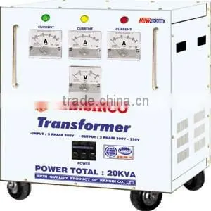 Hansinco Electric Transformers New 2038 B - 3000VA (Input: 220V, Output: 110V, 100V) thumbnail-1
