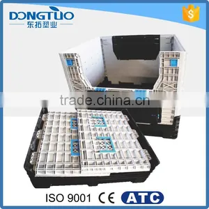 High Quality Folding Plastic Box Pallet, Collapsible Plastic Pallet Box thumbnail-1