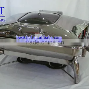 Chafing Dish With Glass Window Lid thumbnail-1