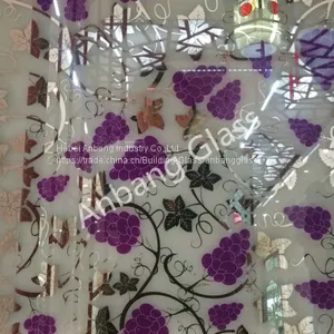 Decorative Art Glass, Acid Etched Design Glass ,titanium Glass, Pattern Glass, Mirror Glass Shahe Glass thumbnail-2