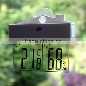 Hot Worldwide Digital Transparent Display Thermometer Hydrometer Indoor Outdoor Station New thumbnail-1