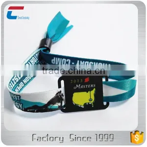 Music Festival Fabric Wristband Woven Bracelet 13.56mhz Rfid Wristband thumbnail-1