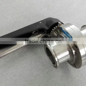 Stainless Steel China Suppliers Sanitary Butterfly Valve thumbnail-4
