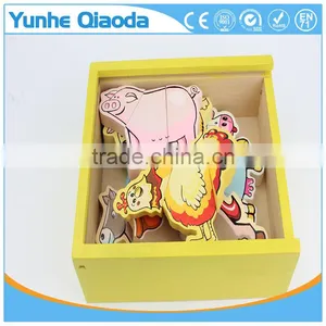 Early Learning Wooden Magnetic Wooden Animal Puzzle thumbnail-5