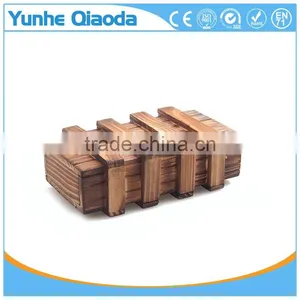 Factory Customize Wooden Luban IQ Test 3D Puzzle With Football Shape thumbnail-4
