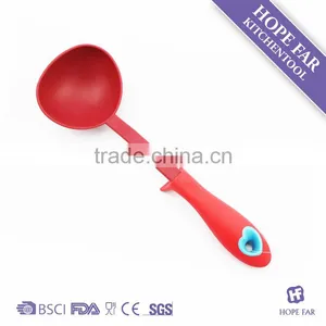 0900019 Novel Designed Red Color Nylon Soup Ladle With Holding Feet thumbnail-1