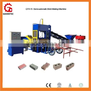 QT4-15 Automatic Hydraform Interlocking Brick Machine in Kenya thumbnail-1