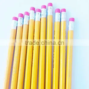 7" Black Lead Hexgonal HB Yellow Pencil thumbnail-2