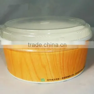 Accept Custom Order BOPS Material Disposable Round Plastic Lid for Paper Bowl thumbnail-3