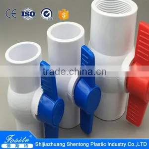 PVC Femal Thread Ball Valve 1/2" 3/4" 1" thumbnail-2