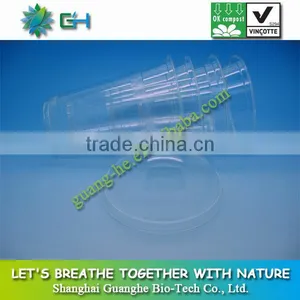 300ml/10oz Disposable Biodegradable Non-toxic Transparent Plastic PLA Cup for Ice Cream/cold Drink thumbnail-1