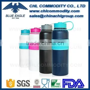 40 Ounce Insulated Stainless Steel Vacuum Water Bottle With Copper Technology and Rubber Grip thumbnail-1