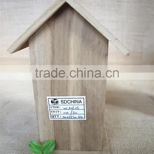 Handmade Crafts Wood Room Toy Wooden Bird Nest Packaging Sticky Window Wood Toys With Heartshapeed Window thumbnail-3