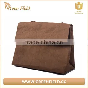 Green Field New Recycle Washable Kraft Paper Shoulder Bag thumbnail-2