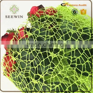 Hot Sale Star Mesh With Glitter for Christmas Flower Packing thumbnail-2