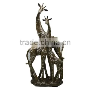 2014 New Giraffe Family Decorative Resin Giraffe Sculpture thumbnail-1