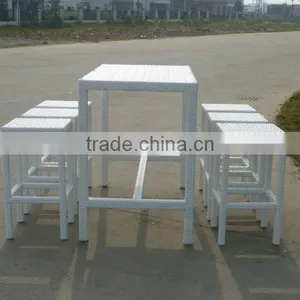 White Rattan Bar Furniture Cheap Bar Stools thumbnail-5
