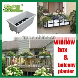 2016 Self Watering Rectangular Planter Box Fiberglass Planter Box thumbnail-1