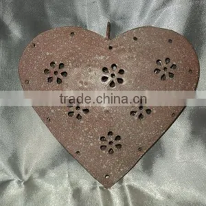 X Mas Decoration Ornaments,Christmas Decoration Hanging Heart,Decorative Metal Heart,Hanging Metal Heart thumbnail-1
