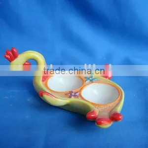 Ceramic Egg Holder/tray -ceramic Toothpick Holder thumbnail-1