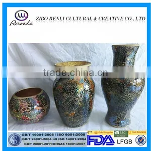 Crackle Vintage Unique Vase for Wedding Decoration thumbnail-1