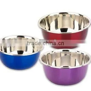 Hot Sell Stainless Steel Mixing Bowl Colored Bowl thumbnail-1
