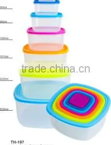 Wholesale Plastic Clear Square Storage Container With Lid thumbnail-1