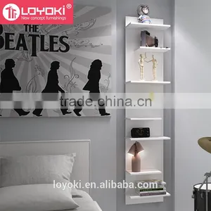 Original Wood Ladder Shelf Captivating Floating 8 Tier Shelves Wall Mounted Shelf Wholesale thumbnail-1