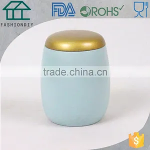High Quality Blue Concrete Candle Jar With Scented Wax for Whole Sale thumbnail-1