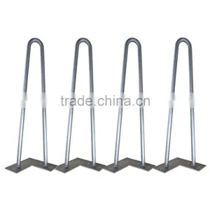 28 Inches Chrome Furniture Part Solid Wire Hairpin Metal Coffee Table Hairpin Legs thumbnail-2
