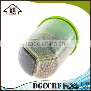 NBRSC Kitchen Divided Plastic Sealed Box Dry Food Storage Crisper Cereal Container With Lids thumbnail-5