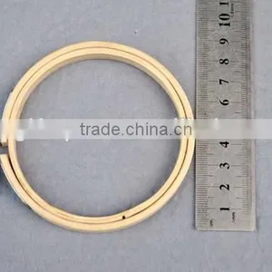 New Products High Quantity Mini Circle Bamboo Embroidery Hoop for Diy Kit Made in China thumbnail-1