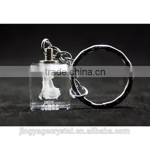 3D Laser Engraved Crystal Keychain Christmas Promotional Gift 2016 thumbnail-1