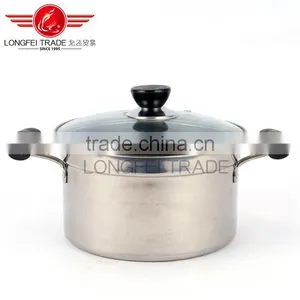 High Quality Stainless Steel Steamer Cooking Pot With Hollow Handles and Metal Lid thumbnail-2
