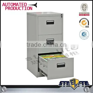 Custom 3 Drawer Metal Cabinet With Wheat Straw Drawers thumbnail-2