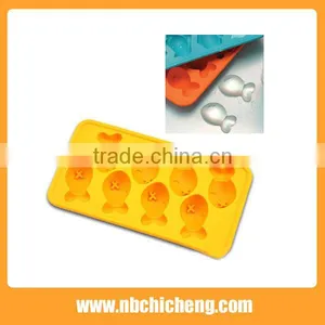 Food Grade Cute Fish Shaped Silicone Ice Cube Tray, Slicone Ice Mold thumbnail-1