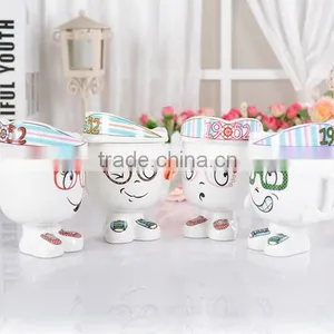 Promotional Gift Navy Ceramic Water Tea Milk Coffee Cup Mug With Handle and Lid thumbnail-3