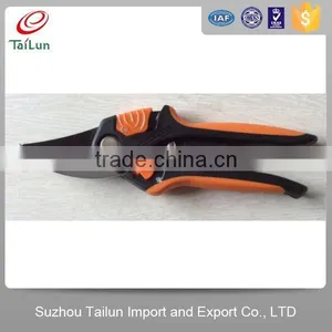 PTFE Coated 50#Carbon Steel High Quality Garden Round Tip Scissors With PP+TPR Handle thumbnail-1