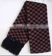 Tartan Plaid Scarf With Fringes thumbnail-1