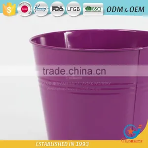 Metal Unique Powder Coated Colourful Flower Colorful Pots Colorful Garden Pots thumbnail-4