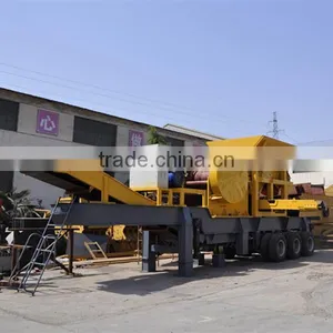 Durable Long Service Life Trailer Chassis Mobile Stone Crushing Plant thumbnail-1