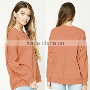 Custom Crewneck Sweatshirt Oversized Sublimation Spring Pullover Sweatshirt Without Hood For Young Ladies College thumbnail-1