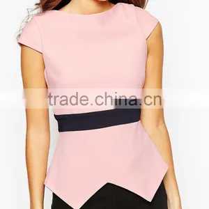 China Factory OEM ODM 2015 New Fashion Customized Top With Origami Detail thumbnail-3