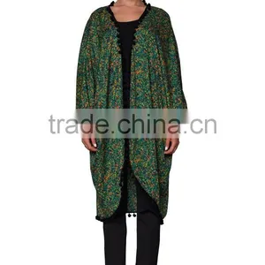 New Design China Manufacturer Ladies Pom Long Kimono thumbnail-2